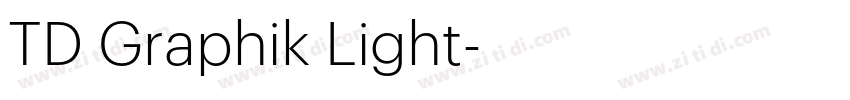 TD Graphik Light字体转换 TD Graphik Light字体转换